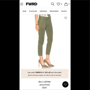 NILI LOTAN jenna pants in vintage blue